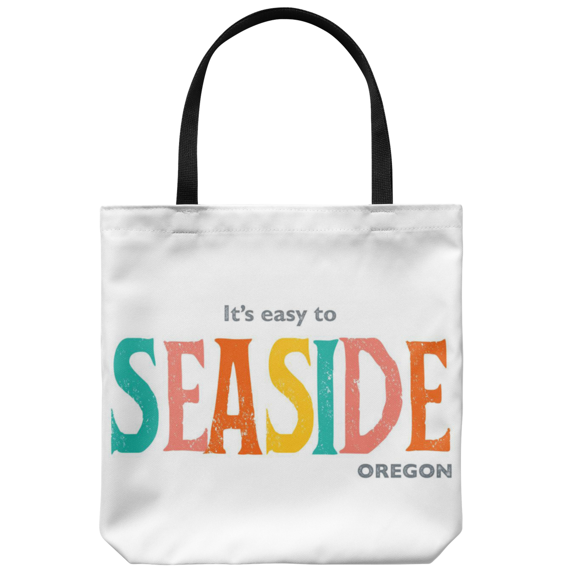White Seaside Oregon Tote Bag